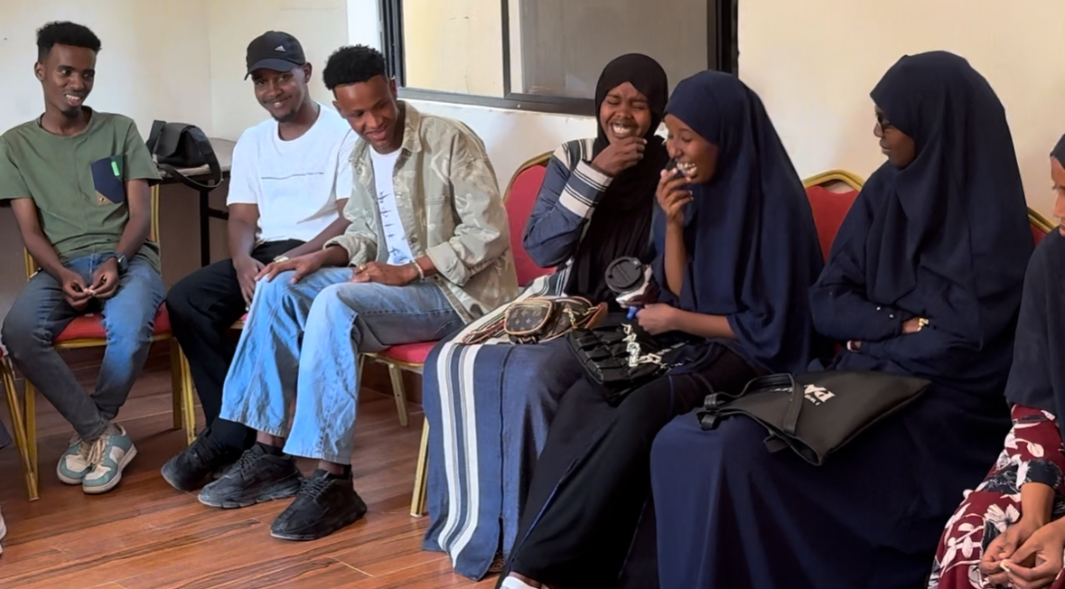 The bootcamp cohort gathered at the Hargeisa Cultural Center
